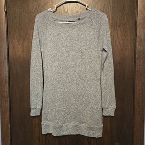 Athleta Heathered Gray Tunic Sweater